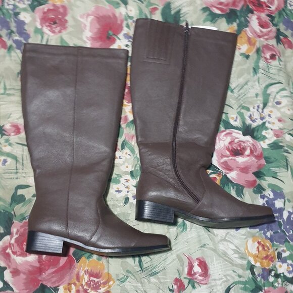 Step Up Comfort Tall Ladies Boots Brown US Size 9.5W - Picture 1 of 15